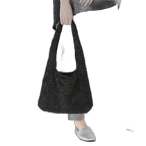 Japanese direct mail studio CLIP ladies shiny knitted handbag 128595