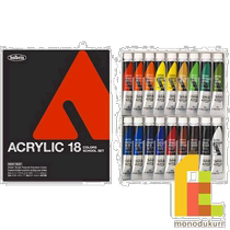 Japan direct mail Holbein acrylic paint 12ml 18 color set AU7392 paint Enogu acrylic