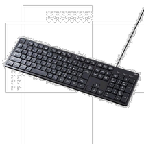 (Japan Direct Mail) Sanwa Mountain Industry Cable mute keyboard USB с цифровой клавиатурой черный SKB