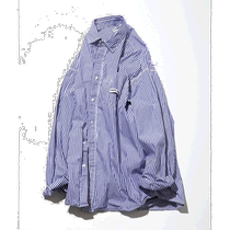 Direct mail from Japan FREAKS STORE Mens Magazine Pocket Chain Knitted Shirt Plaid Stripe Style