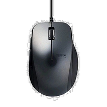 (Direct Mail from Japan) Elecom Wired BlueLED Mouse 5 Keys Black M-BL28UBBK