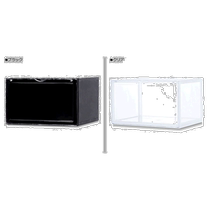 Japan direct mail bcl BCL shoe box shoe box storage set 6 pieces 1 pair slim shoe box transparent 1210