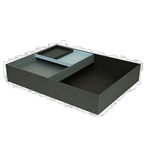 (Japan Direct Mail) Nakabayashi Haconia Pull-out Table Containing Box A4 4 Sections Group