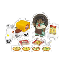 (Direct mail from Japan) Forest Family Dollhouse Toys Free Pizzeria Set mi-81