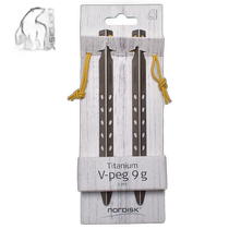 Self-operated｜NORDISK TITANIUM V-SHAPE PEG 9g 119036 camping outdoor tent