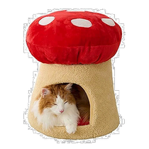 (Publipostage direct du Japon) Le lit pour animaux de compagnie Alice Oyama pour lautomne et lhiver peut être installé avec un coussin chauffant un champignon un petit chat