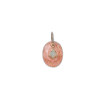 Japanese direct mail agete Akado Womens K5 Sunstone Charm Pendant 10242117059