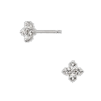 Japan direct mail VENDOME AOYAMA K10 platinum white topaz diamond stud earrings AJBA2360