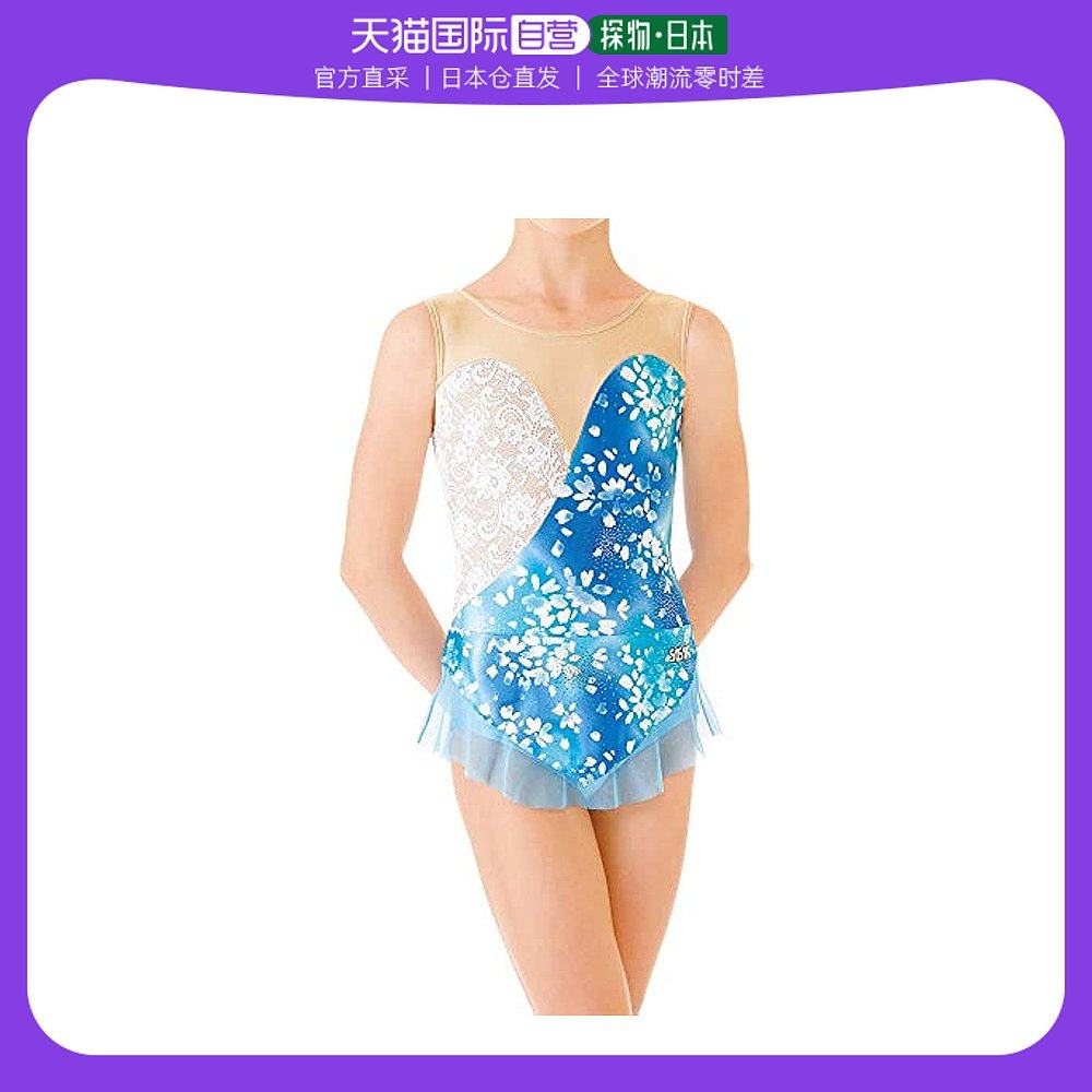 (Japan Direct Mail) SASAKI Gymnastics New Gymnastics Skirt Conjoined Pants 7365S Blue White L-Taobao