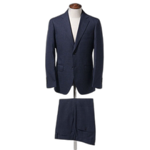 Japan direct mail BEAMS HEART mens navy blue plaid two-button suit 24FW 41170023803