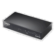 (Direct mail from Japan) Yilike switch hub Gigabit 8-port metal shell magnet built-in power supply