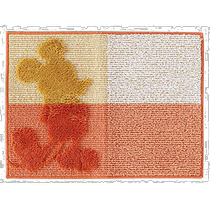 (Japanese direct mail) Oka bathroom polished foot pad orange about 45 cm x 60 cm MC Style