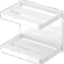 (Direct mail from Japan) Yamazaki Industrial Bathroom Magnetic Soap Tray 2-layer White Approx. W12XD8 5XH1