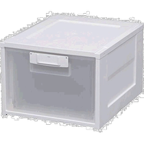 (Direct mail from Japan) IRIS OHYAMA storage box IRIS OHYAMA office storage box white transparent