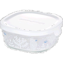 (Direct mail from Japan) Yiweiqi heat-resistant glass storage box square 450mlPetit bois microwave oven