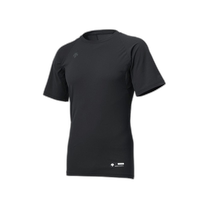 Japan direct mail DESCENTE childrens lightweight four-way elastic quick-drying short-sleeved sweatshirt JSTD721B BLK