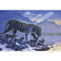 (Direct mail from Japan) 1500 piece puzzle 400 small puzzle tiger cub cuddling to tiger mother (50x75cm 26x38