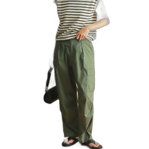 Japan direct mail DOORS mens loose military green overalls DR3624U202