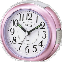 (Direct mail from Japan) Rhythm Alarm Clock Analog RA21DN Pink DAILY 8REA21DN1