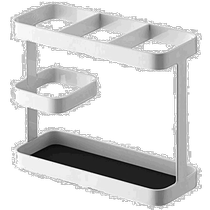 (Direct mail from Japan) Yamazaki Industrial kitchen cooking tool vertical stand W17×D6 7×H14 5cm white