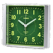 (Direct mail from Japan) Casio alarm clock silver basic model electronic alarm luminous background with light