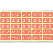 (Direct mail from Japan) Lihit Lab Color Digital Label M 250 pieces HK7753-2