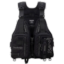 (Direct Mail from Japan) PAZDESIGN Life Jacket Floating Vest SLV-032 Black Fishing Safety Protection Household