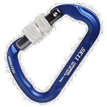 (Direct mail from Japan) skii mountain climbing supplies long aluminum carabiner 10×110mm blue easy to carry