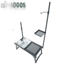 Japan Direct Mail Logos Logo Campfire Stand MAKIBI Multi-Single Table 81064130 Campfire Table High