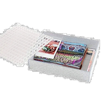 (Direct mail from Japan) Fujicolor Fujifilm Acrylic Box Holder Silver Photo Album 506475