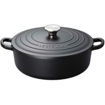 Japan Direct Mail (Japan Direct Mail) Le Creuset Cool Color Enamel Pot Sukiyaki 24cm Matt Black 2105