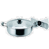 (Direct mail from Japan) Pearl metal Oden cooking pot 26cm stainless steel with glass lid 5 liters portable and practical