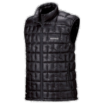Japanese fashion errand Montbell Montbell mens vest vest black down warm letter logo 1101530
