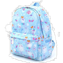 (Japan Direct Post) Colorful Candy Style Childrens backpack with fixed chest with mermaid blue