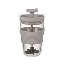 (Japan Direct Mail) Harian Glass King Juicer 300ml Pearls Grey Japan System HDJ-L-PGR