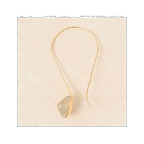 Japanese direct mail Japanese trend agete Akado K10 color quartz earrings blue one size