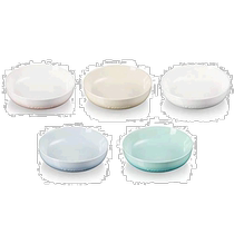 Le Creuset 5 pieces of plate plate 18 cm soft rainbow color