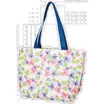 (Publipostage direct du Japon) Sac disolation thermique Skater panier de vélo sac de courses fleur bleu K