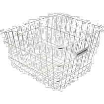 (Direct mail from Japan) Bridgestone bicycle front storage basket stainless steel silver