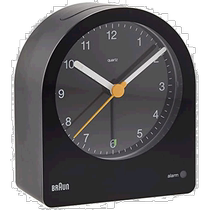 (Direct mail from Japan) Braun Analog Alarm Clock BC22B Black Home Kitchen Wall Clock