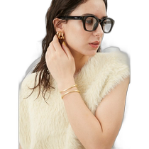 Japan direct mail Mila Owen womens black frame decorative glasses 09WGG244577 frame