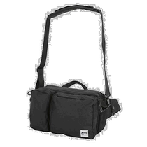 (Direct mail from Japan) Abu Garcia Fishing Tackle Bag Black Belt Bag Portable Width 33cm Depth 9cm Height 20cm