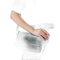 Japanese direct mail LACOSTE womens sports style printed shoulder bag NF4513HK