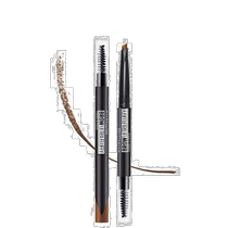 Directly mailed from Japan the Japanese version of Maybellines easy-to-draw smooth triangular eyebrow pencil is yellowish and bright brown.