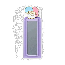 Japan Direct Mail (Japan Direct Mail) Sanrio Triple Lull Gull Cosmetic Mirror Small Twin Star Lala Qis pattern 25