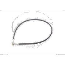 (Direct mail from Japan) Phiten V-shaped magnetic necklace 50cm easy to wear magnetic health care improvement machine