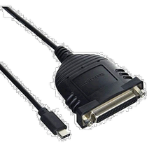 (Direct mail from Japan) USB C-parallel printer data cable USB Type-C to SUB 25 pin