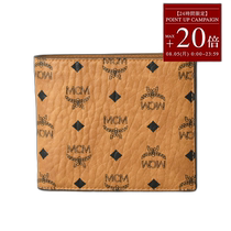 Japan direct mail MCM 2 small wallet Visetos mini wallet men and women camel compact MX