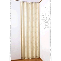 (Direct Mail from Japan) Como Life Partition Curtain Approximately Width 100x Height 250cm Beige Rose Length Available