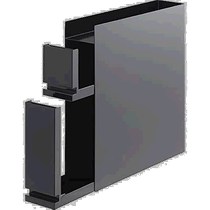 (Direct Mail from Japan) Yamazaki Seasoning Rack Tower Black Large Capacity Hidden Two-Layer Rack